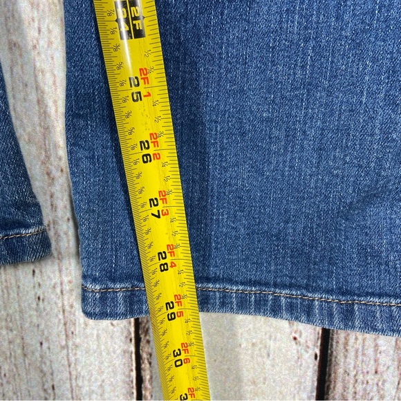 J Jill Jeans Womens 14P Blue Slim Leg Petite Mid Rise Stretch Denim Pants - Picture 7 of 11
